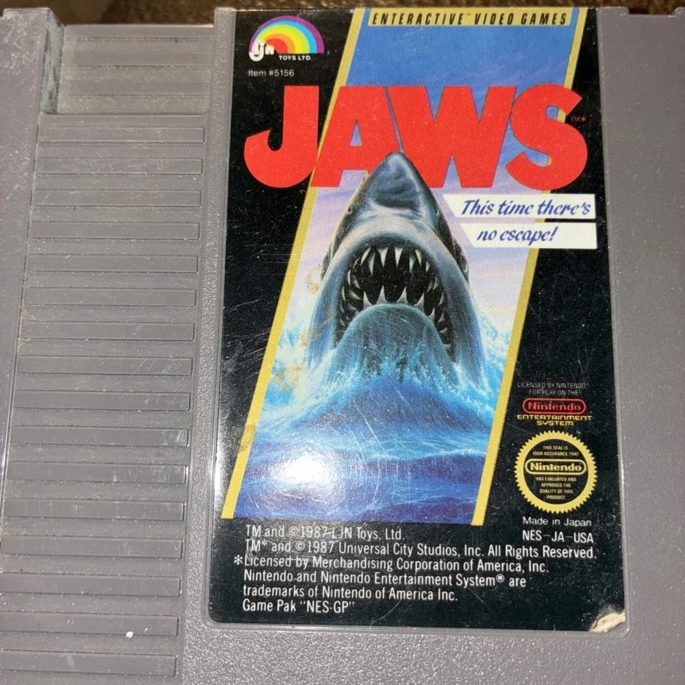 Jaws Nintendo Entertainment System NES Game Cartridge Untested